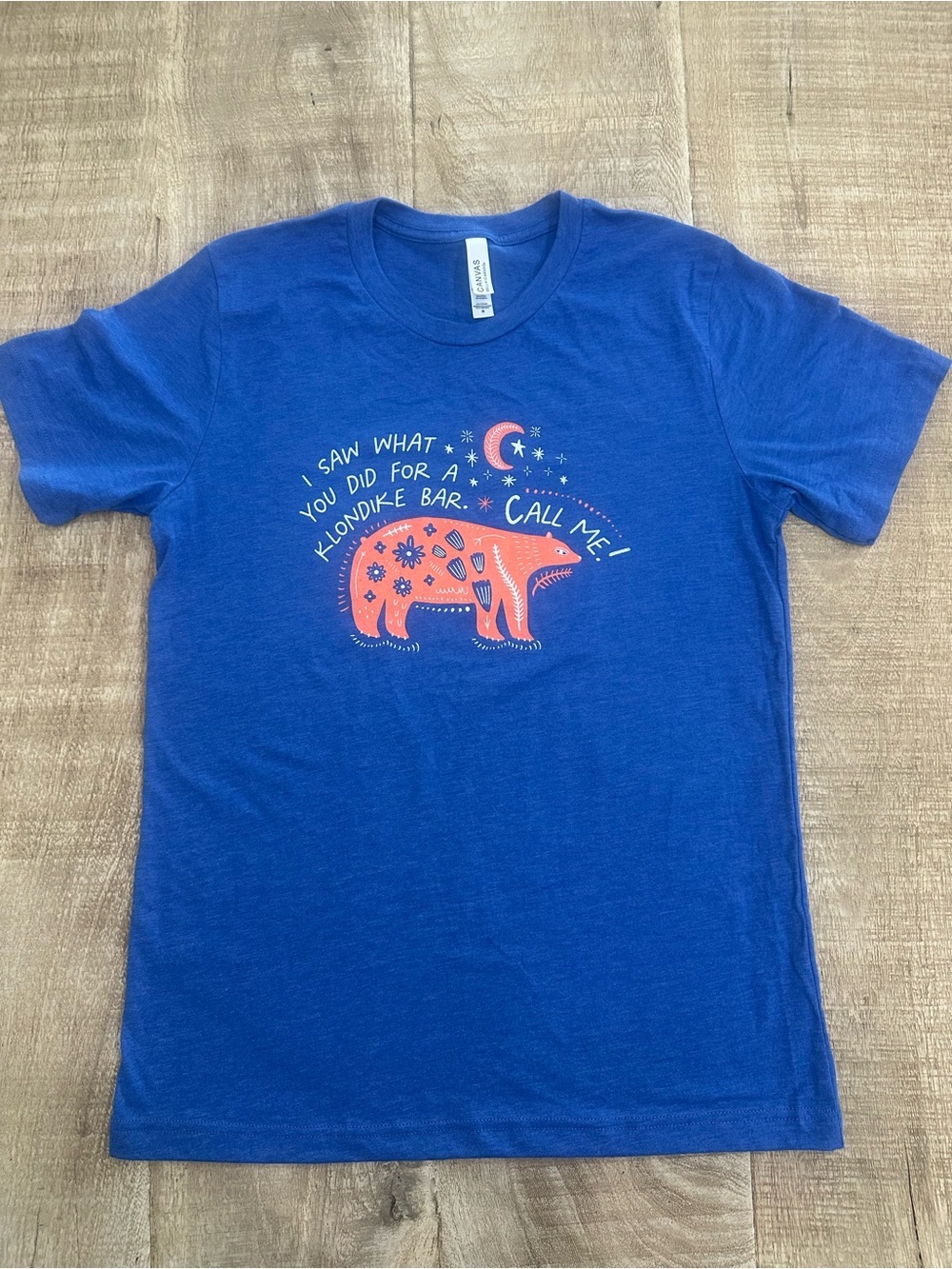 Smartass & Sass “Klondike Bar” Graphic Tee | Bella + Canvas | Heather True Royal